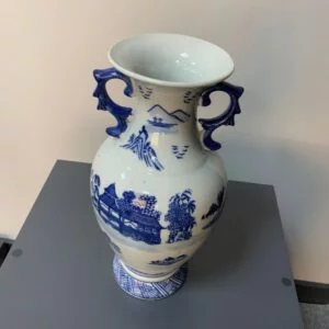 Bleu Blanc Dekoratif Vazo